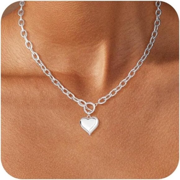 14K Gold Plated Sweatproof Non Tarnish Chunky Layered Herringbone Necklace - Picture 1 of 7